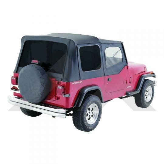 Complete Soft Top Black Denim Tinted Windows