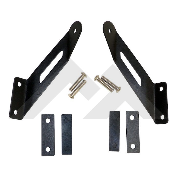 LED Light Bar Hood Bracket Set: RT Off-Road