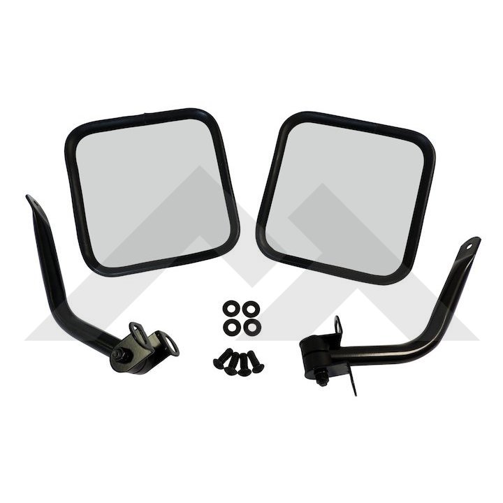 Complete Side Mirror Set (Black): RT Off-Road