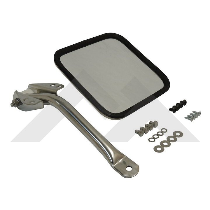 Mirror And Arm (stainless-left): Rt Off-road