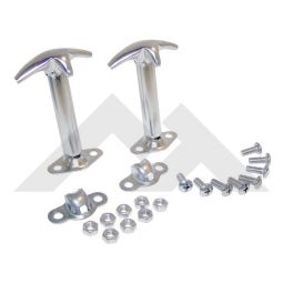 Hood Catch Kit (Stainless-Set of 2)