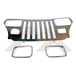 Grille Applique Set (Stainless-YJ)