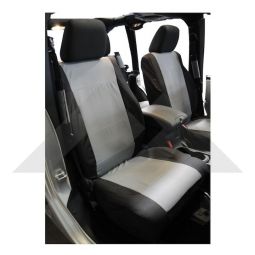 Front Seat Covers (Black/Gray)